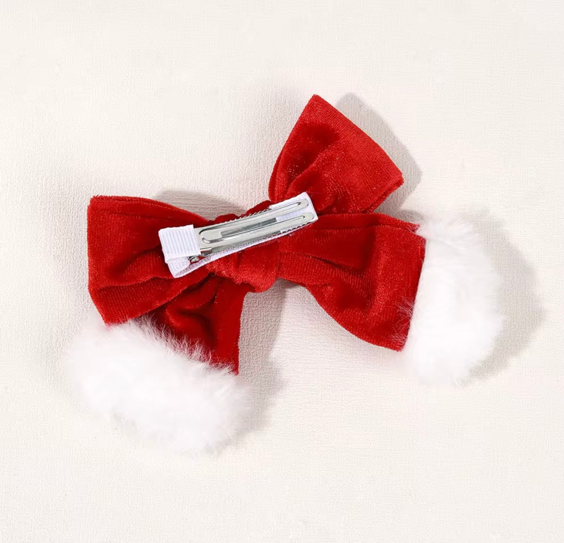 SANTA HAIR BOWS