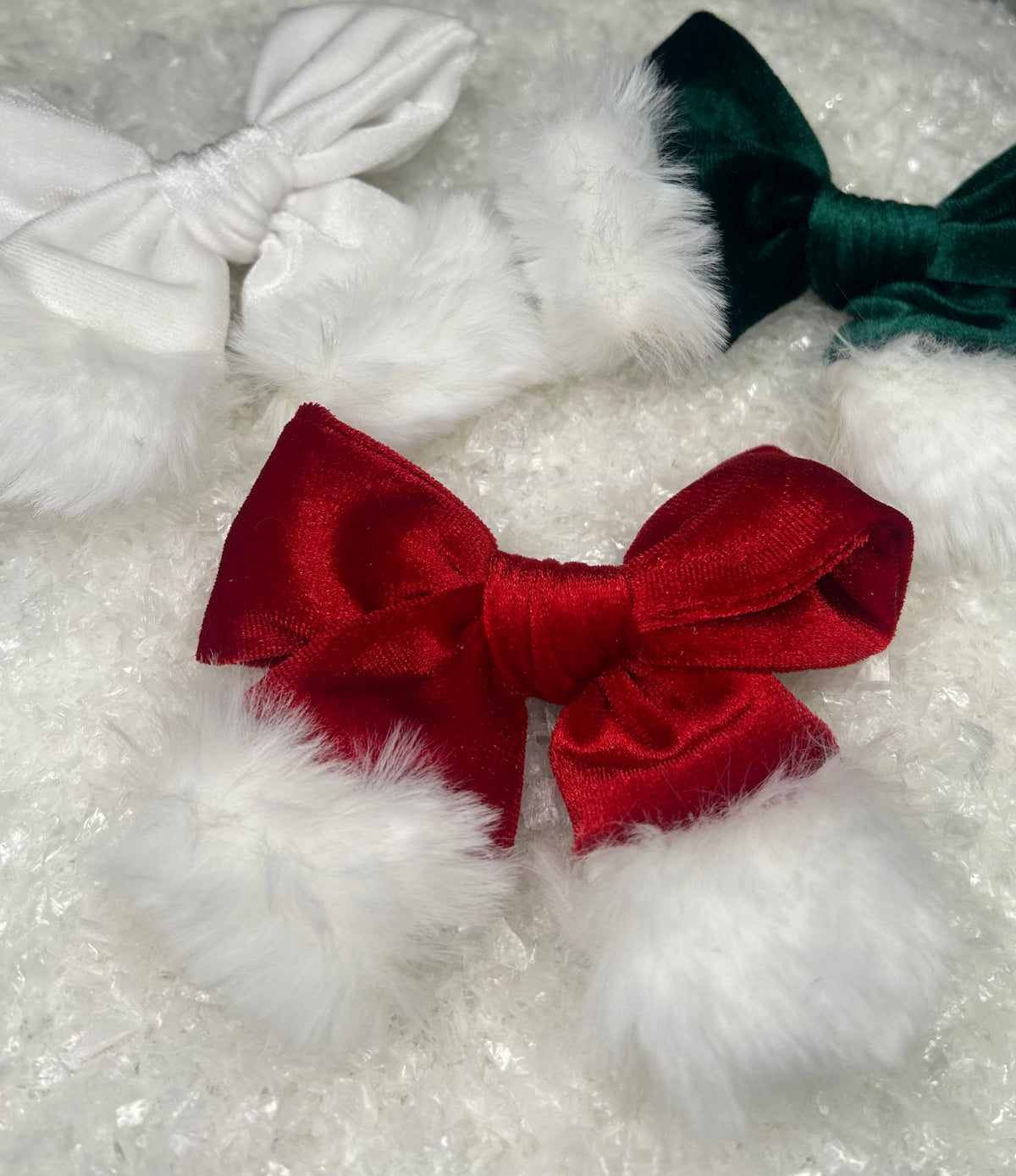 SANTA HAIR BOWS