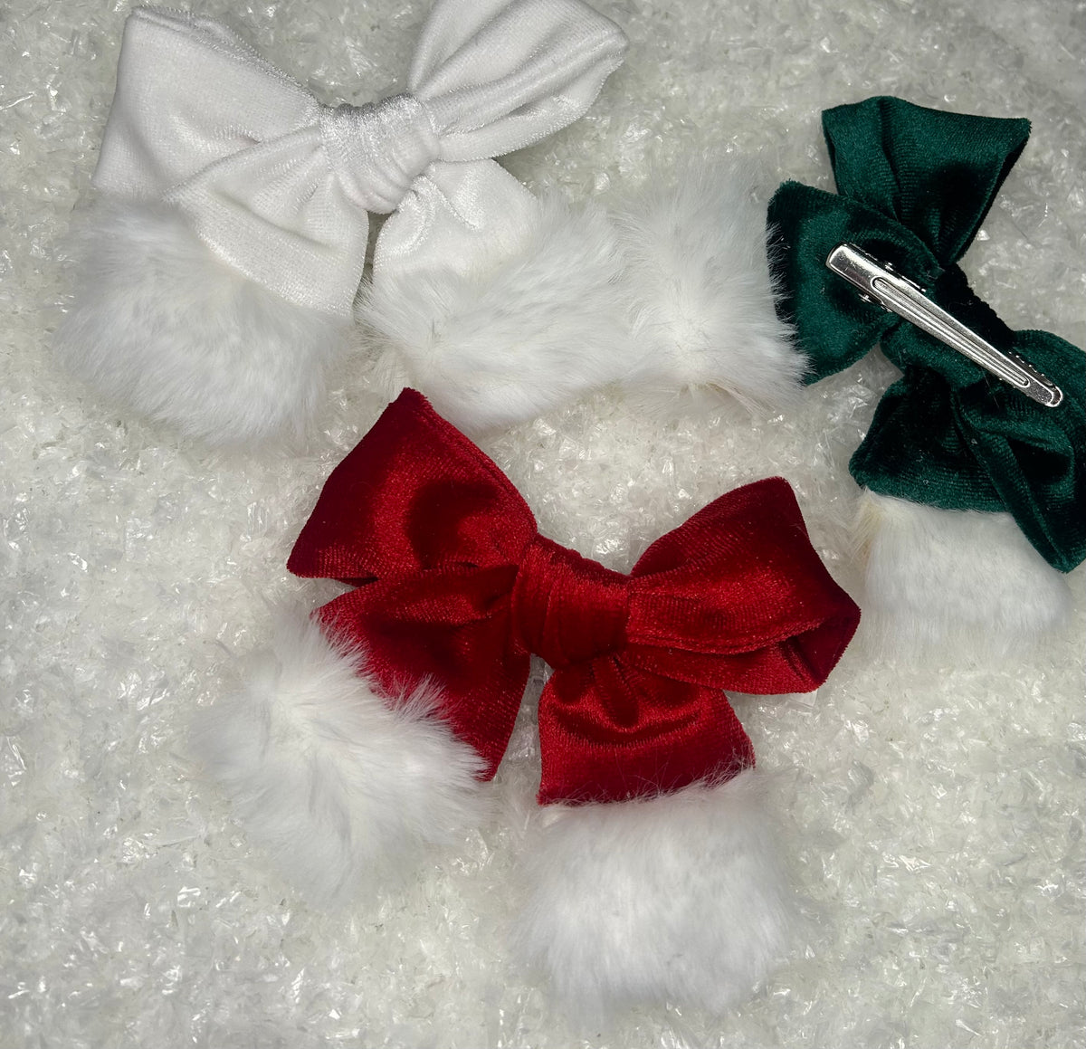 SANTA HAIR BOWS