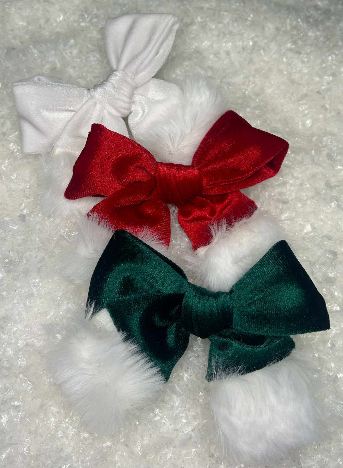SANTA HAIR BOWS