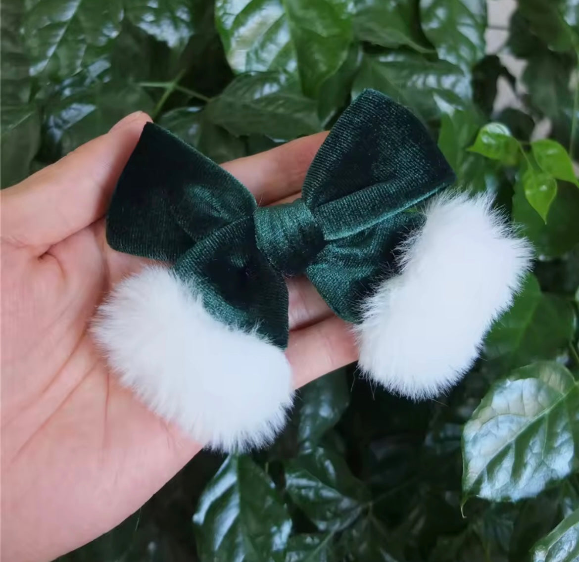 SANTA HAIR BOWS